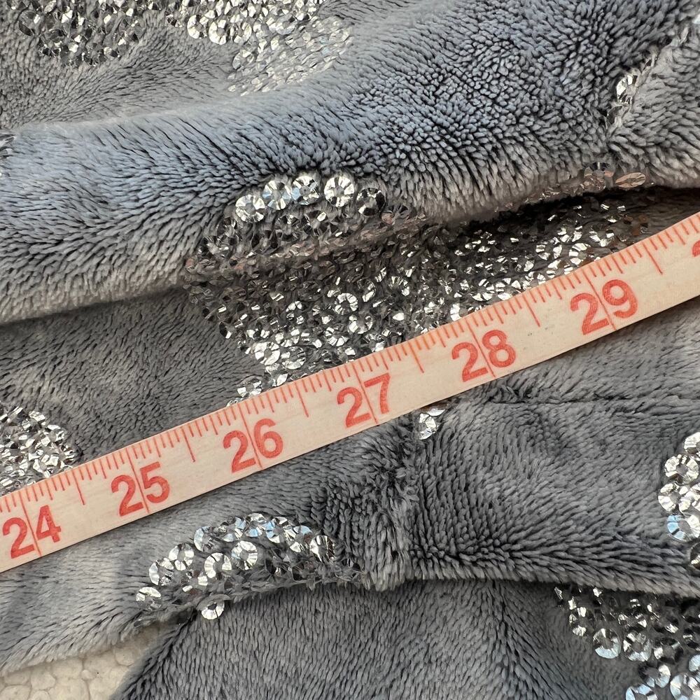 Disney Silver Sequin Mickey Jogger Sleep Pants Medium - Picture 12 of 12